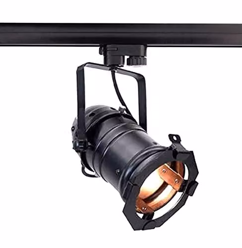 Faro LED de techo Deko-Light con casquillo E27 y diseño ajustable en color negro para iluminación de acento y efecto profesional