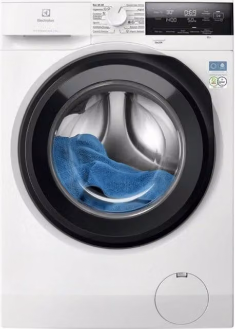 Lavadora Electrolux EFI7394N2B de carga frontal, 9 kg, 1400 rpm, color blanco