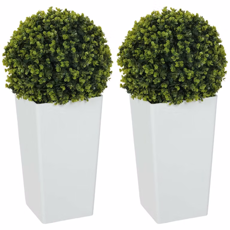 Conjunto de esferas de eucalipto artificial de Northio, color verde, con protección UV, Diámetro: 65 cm