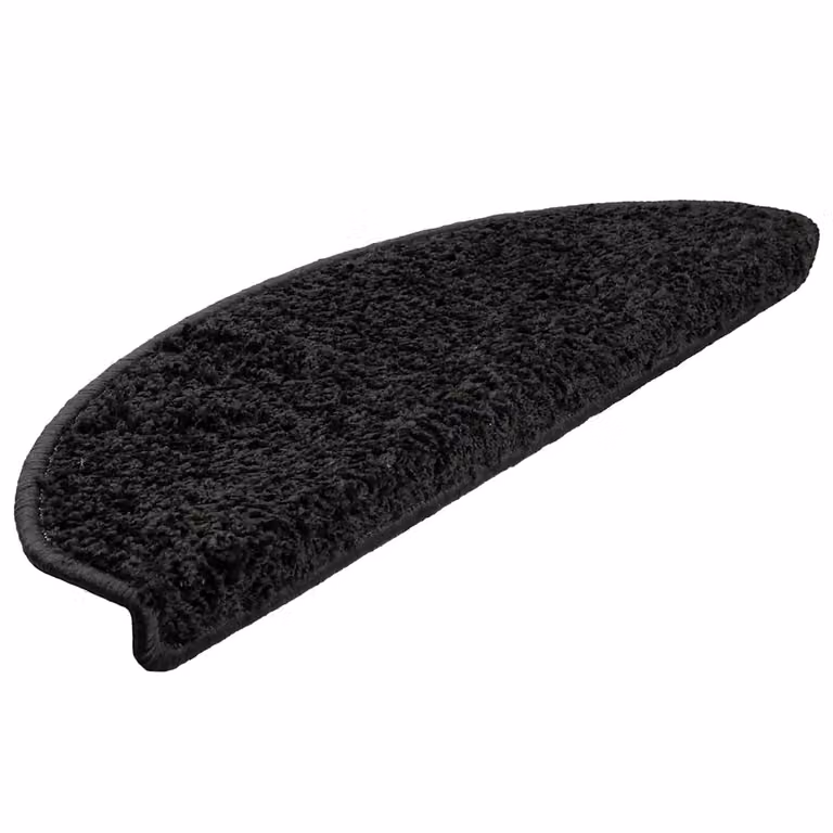 Pack de 30 alfombrillas para escaleras vidaXL antideslizantes y absorbentes de sonido, color negro, An/P/Al: 65 x 40 x 2,1 cm