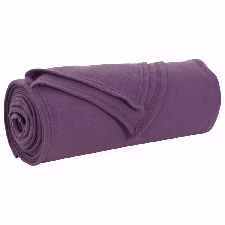 Pack de 24 mantas de sofá vidaXL de lana y vellón, color morado, An x P: 240 x 220 cm