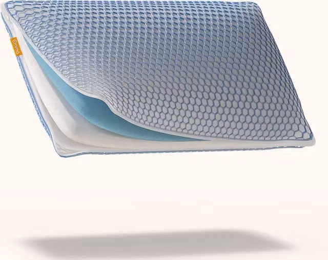 Almohada Viscoelástica Elite Emma de Memory Foam, Firme y Transpirable, Color Azul, 40 x 60 cm