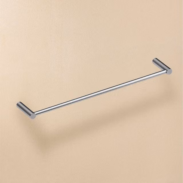 Toallero de barra Logic Cosmic de acero inoxidable en color plata para montaje en pared