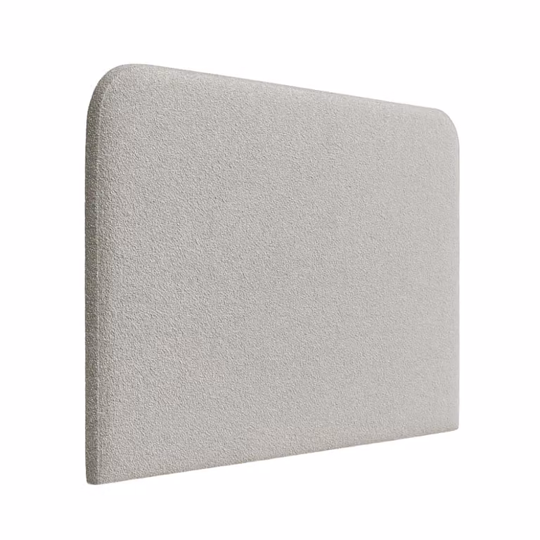 Cabecero tapizado Morfeo de madera de pino en color gris para cama de 160 cm, An/P/Al: 178 x 120 x 10 cm