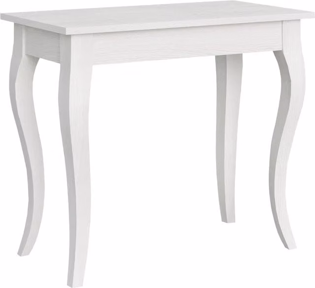 Consola extensible Itamoby en color blanco con efecto fresno para salón o comedor An/P/Al: 90 x 48 x 77 cm (extensible hasta 204 cm)