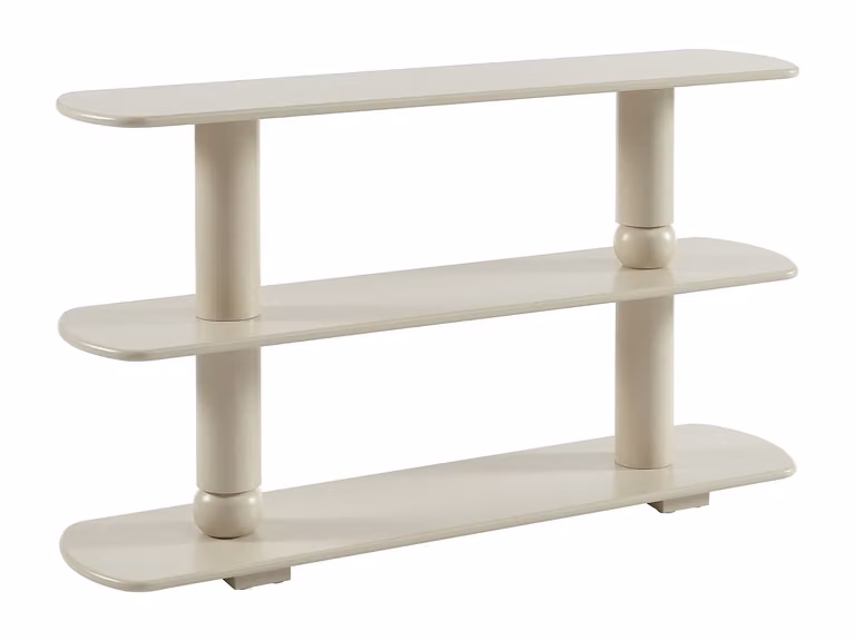 Estante de 2 baldas en MDF color beige TOPAWA An/P/Al: 80,5 x 35 x 82 cm