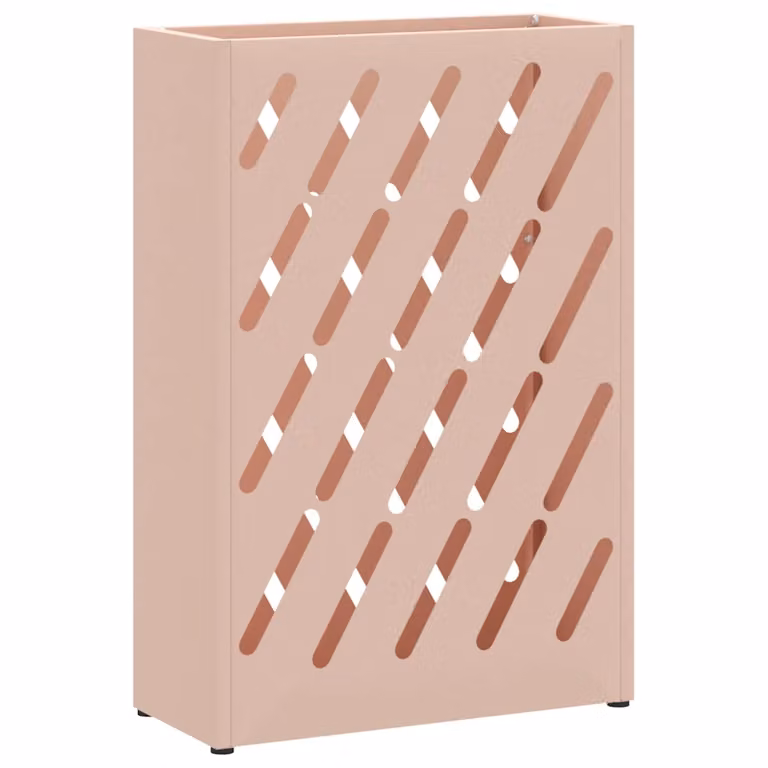Soporte para paraguas de lluvia vidaXL en color rosa de acero, An/P/Al: 28 x 12 x 41 cm