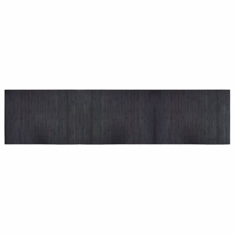 Alfombra rectangular de bambú vidaXL gris antideslizante An/P: 70 x 300 cm