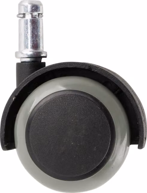 Pack de 5 ruedas especiales para parquet M.Pascual de plástico en color negro y gris con varilla de 50 mm y capacidad de hasta 35 kg