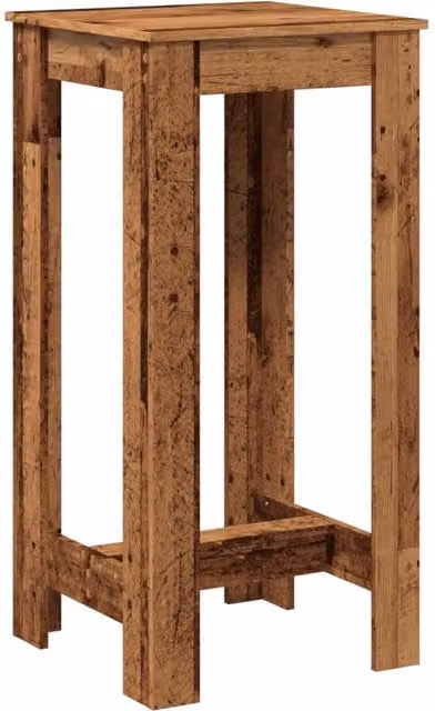 Mesa alta de bar SYFAX de madera de ingeniería en color marrón con estilo rústico, An/P/Al: 51 x 50 x 103,5 cm