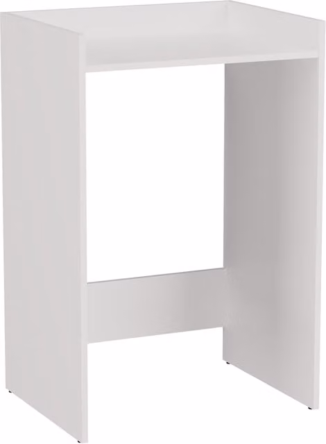 Armario para lavadora Pola NP de TOPESHOP en blanco mate con estantes internos para baño