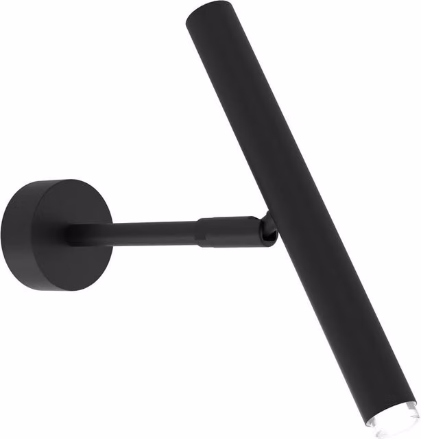 Aplique de pared Monza Milagro en metal negro con casquillo G9