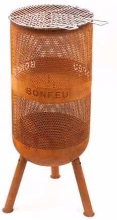 Chimenea de leña exterior Bonves 34 de BONFEU en acero color marrón