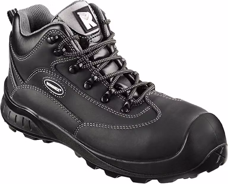 Zapatos de seguridad Runnex S3 Teamstar 5301 de cuero en color negro, talla 44