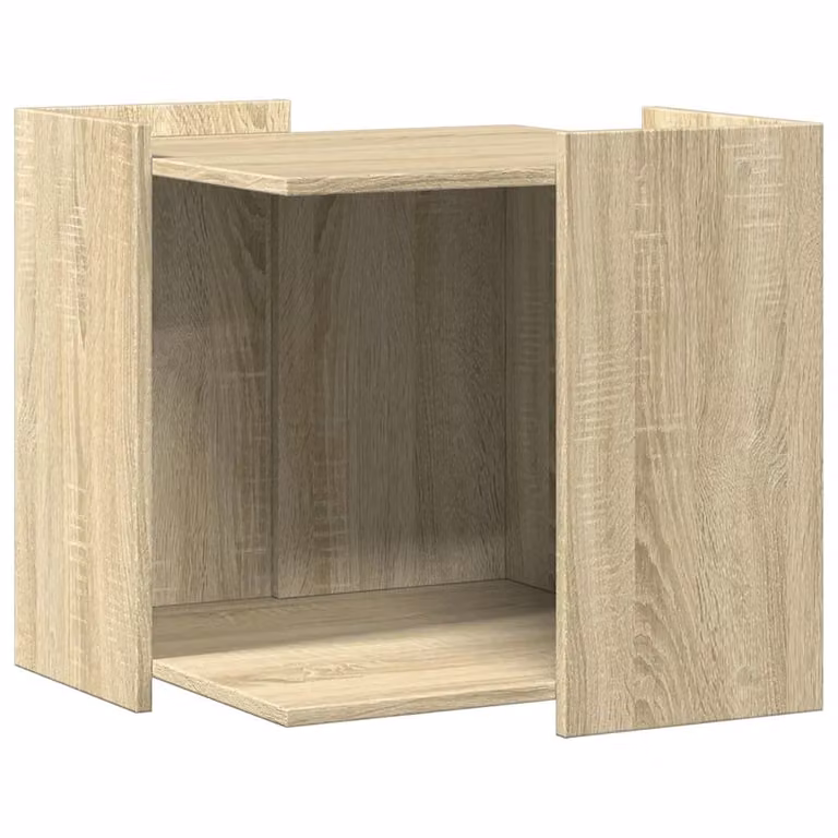 Mueble arenero para gatos vidaXL en madera color marrón An/P/Al: 53 x 53 x 51 cm