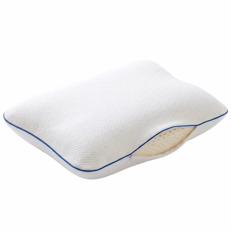 Almohada ergonómica de espuma viscoelástica Morphea blanca, An/An/Al: 60 x 60 x 12 cm