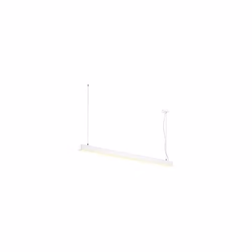 Luminaria de suspensión LED SLV Q-LINE DALI SINGLE en color blanco, regulable, 47 W y 3700 lm con temperatura de color de 3000K