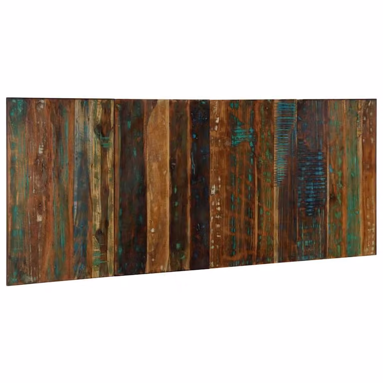Cabecero de cama multicolor de madera maciza de estilo industrial vidaXL de 200 cm