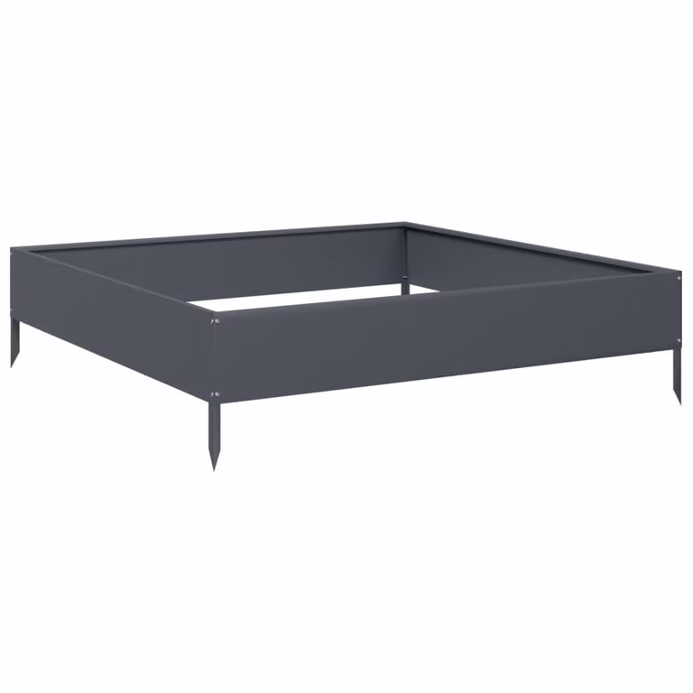 Arriate de acero Syfax gris antracita An/P/Al: 100 x 100 x 26 cm