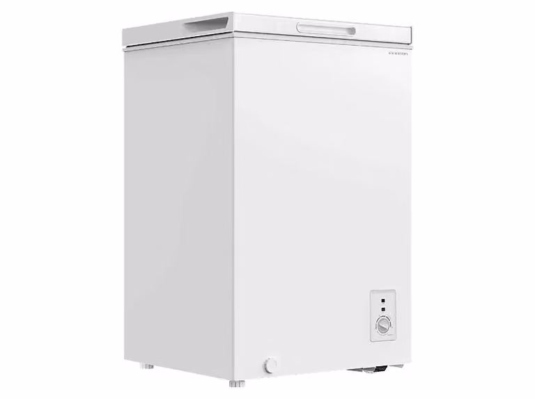 Arcón congelador horizontal Infiniton CH-10H86WEH de 99 l en color blanco con sistema Dual Zone Cooling y 39 dB