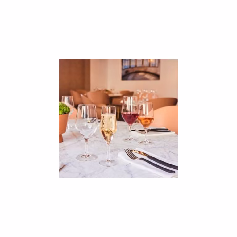 Set de 6 copas de champagne Chef&Sommelier de cristal transparente de 350 ml