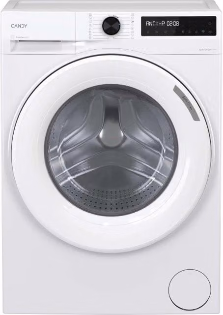 Lavadora Candy BR48SL6S de carga frontal con motor inverter, 8 kg, color blanco, con conectividad WiFi y App Control