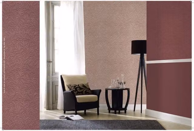 Decoración Patent 3D Decorama con diseño abstracto en gris y marrón, papel pintado vinílico no tejido de 64 cm de ancho