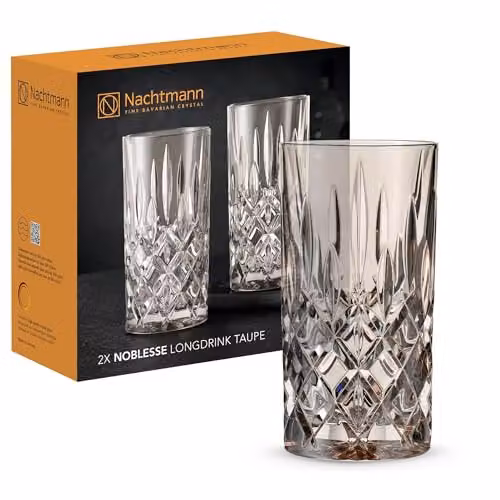 Juego de 2 vasos de cóctel Noblesse de Nachtmann en cristal color beige de 395 ml