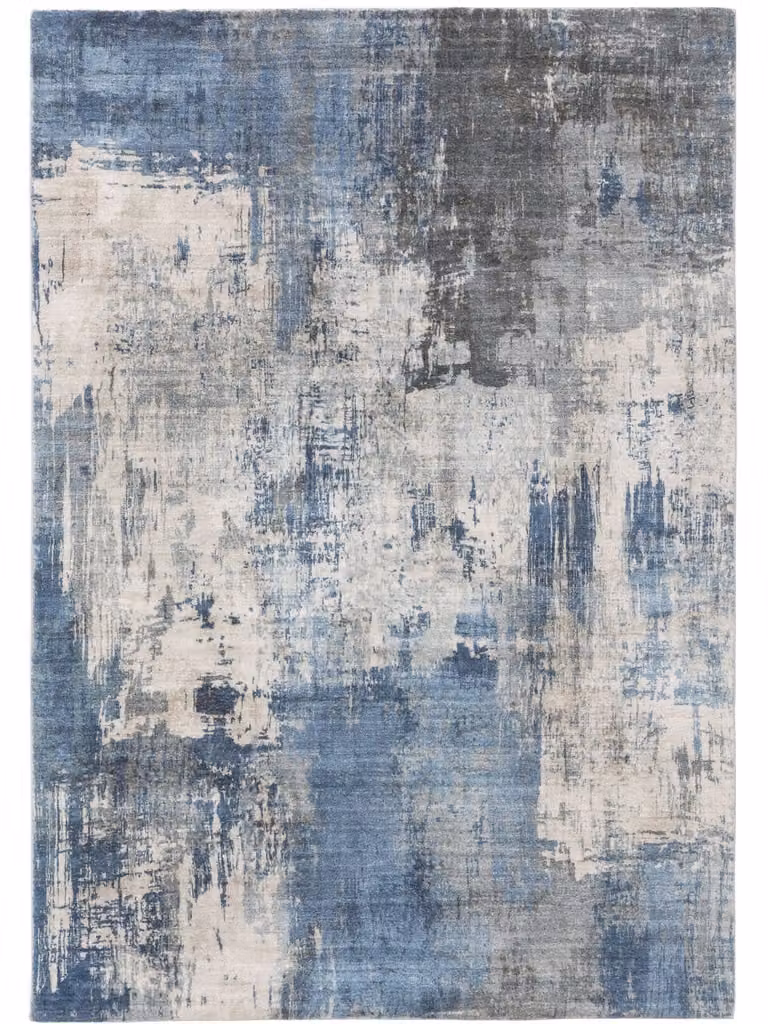 Alfombra Benuta azul de estilo vintage y diseño patchwork, rectangular, An/P: 160 x 230 cm