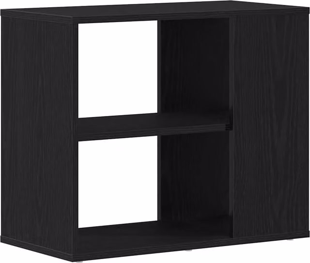 Aparador moderno SYFAX en color negro y acabado mate, fabricado en madera MDF, An/P/Al: 60 x 30 x 50 cm