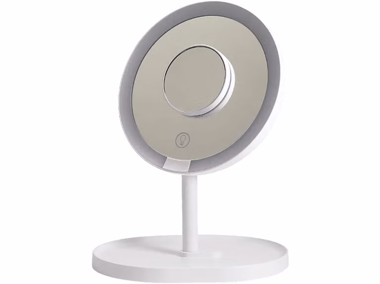Espejo lumínico InnoGIO Diamond Glow GIO-765 con luz LED, aumento 3x y 3 niveles de intensidad en color blanco