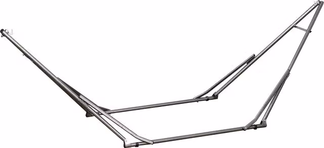 Soporte para hamacas 2 en 1 Outsunny plegable y resistente a la intemperie en color negro, An/P/Al: 290 x 92 x 88 cm