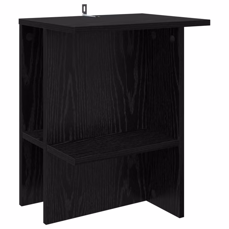 Mesa de café vidaXL de madera MDF en color marrón y negro, diseño minimalista y rectangular, An/P/Al: 40 x 30 x 49 cm