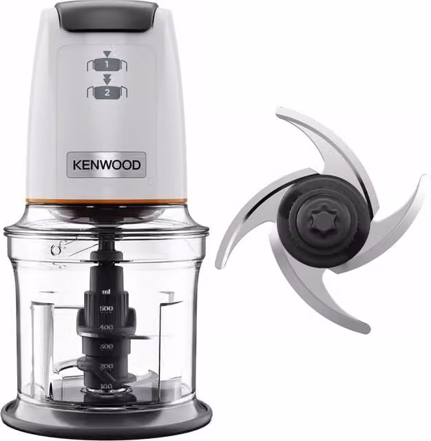 Mini-picadora Kenwood CHP61.000WH de 500W en color blanco