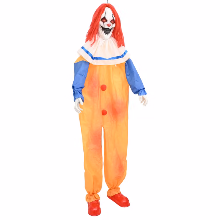 Payaso terrorífico de Halloween SPOOKA vidaXL en amarillo y azul para adultos