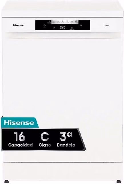 Lavavajillas Hisense HS643C90W Blanco de 60 cm con tercera bandeja de carga