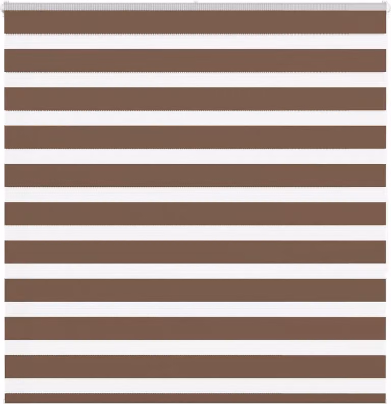 Estor cebra Syfax de diseño de animales con rayas en color marrón, fabricado en poliéster, An/Al: 140 x 150 cm