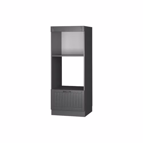 Armario para microondas Vicco Fame-Line de cocina, Gris Antracita, An/P/Al: 60 x 58,1 x 153,6 cm