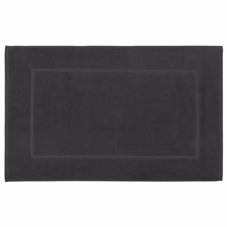 Alfombrilla de baño de algodón SENSOFT negra An/P: 60 x 100 cm