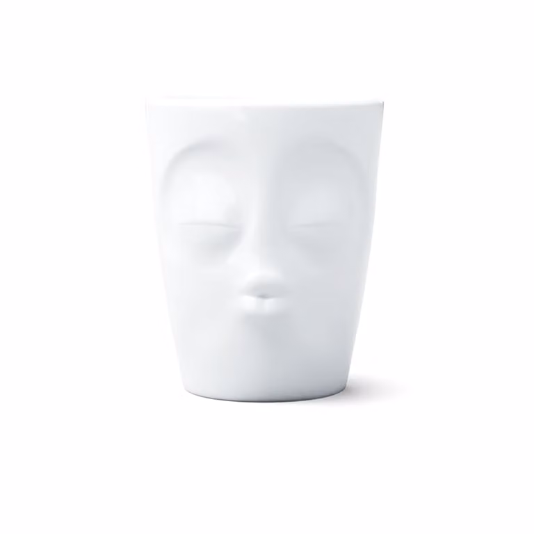 Mug de porcelana blanca Pylones de 350 ml An/P/Al: 12 x 12 x 9 cm