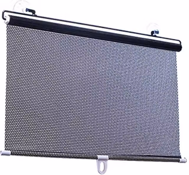 Store Enroulable Opac de poliéster negro con protección UV para ventana de coche u oficina, An/Al: 50 x 125 cm