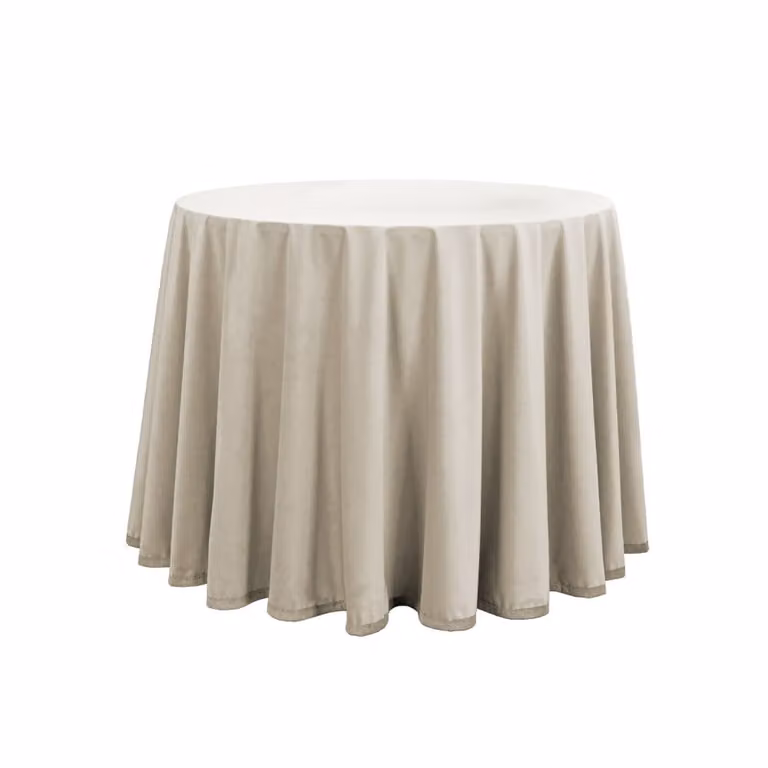 Camino de mesa de terciopelo Donegal Collections en color beige, An/P: 60 x 110 cm