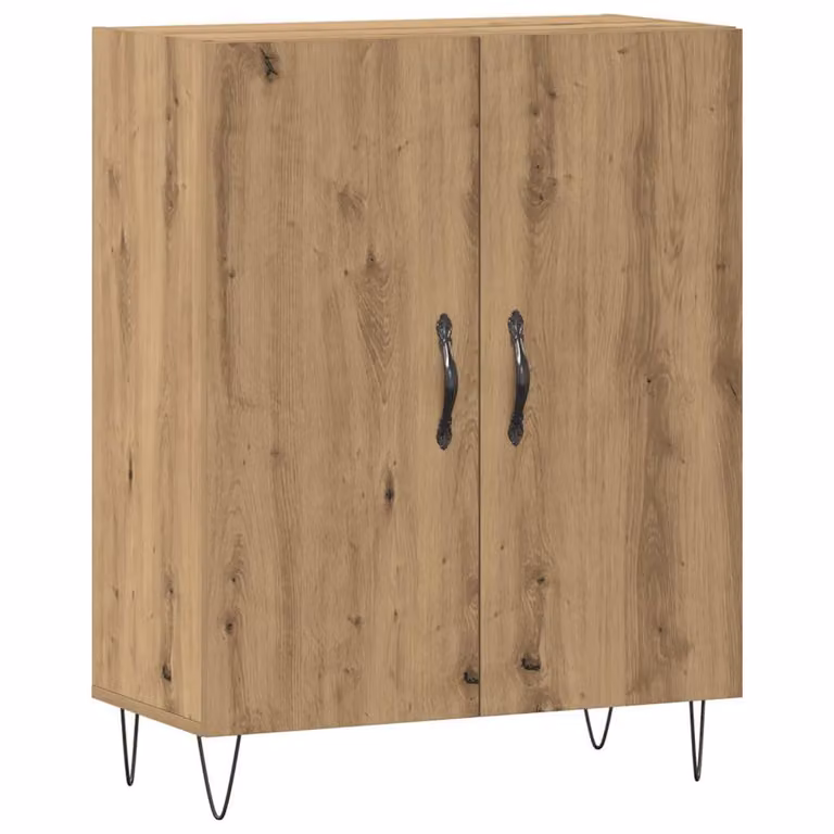 Aparador de madera de ingeniería vidaXL en color roble artisan, An/P/Al: 69,5 x 34 x 90 cm