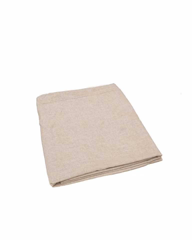 Funda para cabecero de lino Decowood color beige An/Al: 140 x 110 cm