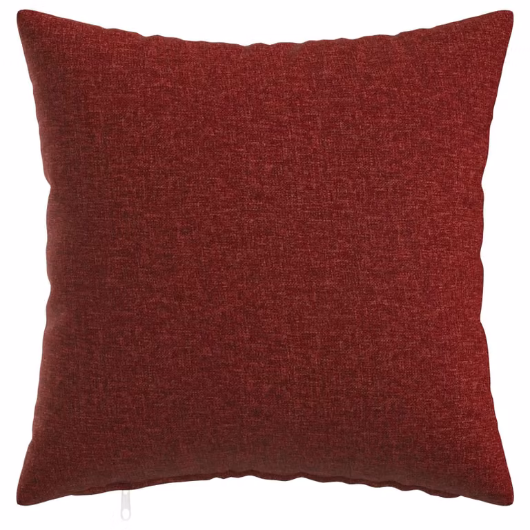 Set de 6 fundas de almohada vidaXL HEERLEN de poliéster, color rojo vino, 45 x 45 cm