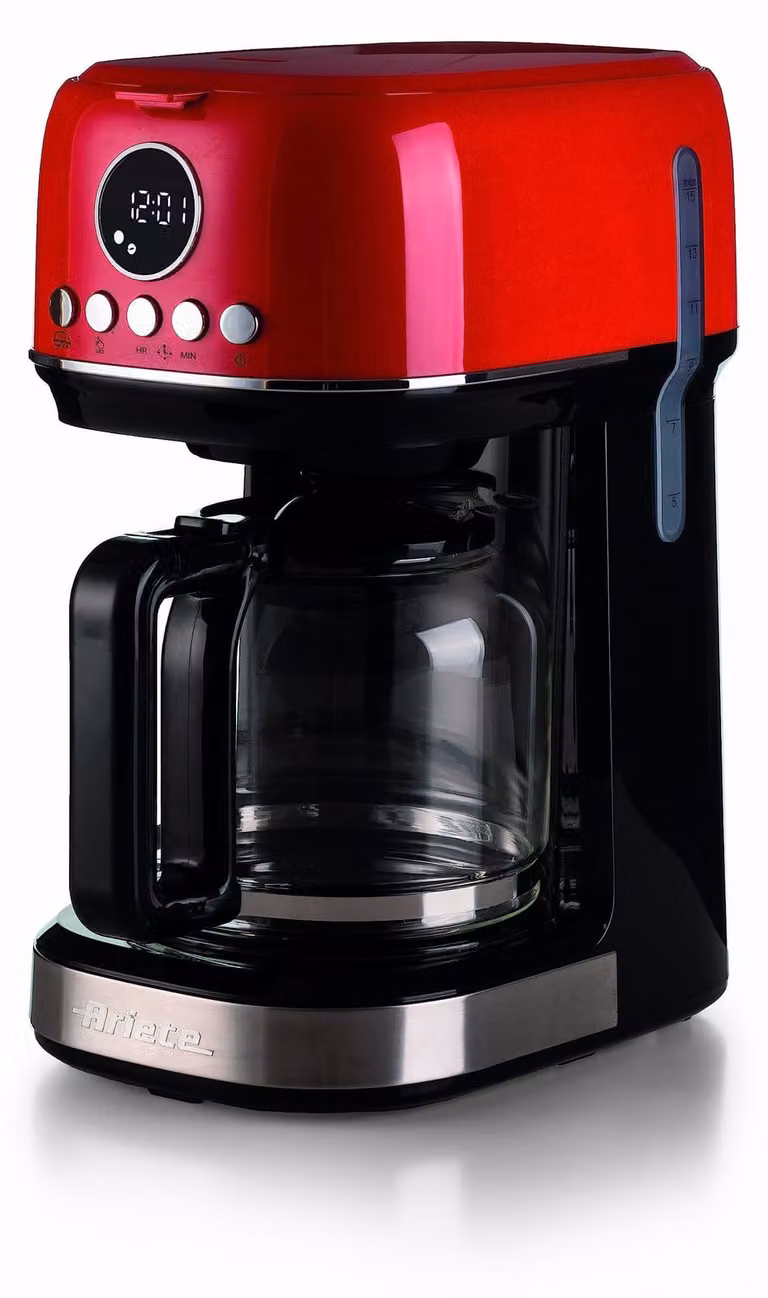 Cafetera de goteo Ariete 1396/00 de 1,5 l para café molido, 900 W, color rojo