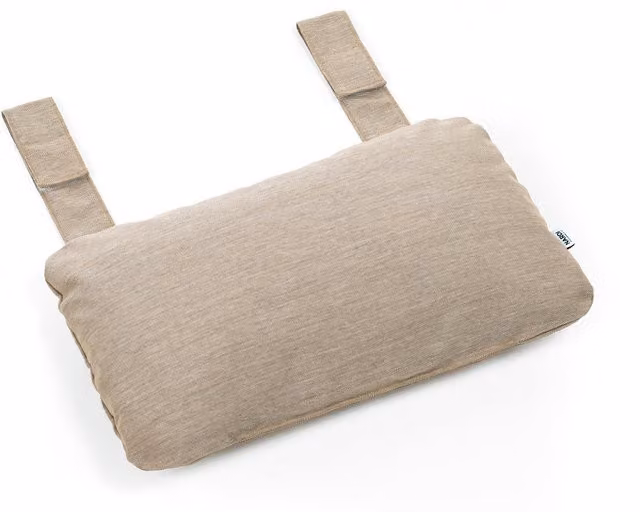 Cojín reposacabezas Folio Nardi color beige de forma rectangular para adultos