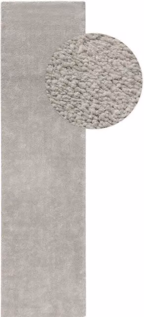Alfombra de pasillo Benuta Tacoma gris, An/P: 80 x 300 cm