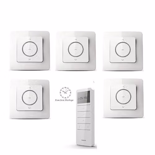 Kit de centralización inalámbrica para motor de persianas o estores Dooya en color blanco