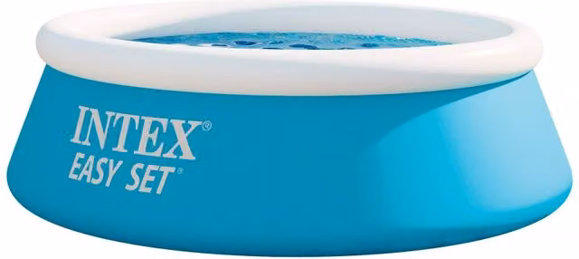 Piscina hinchable redonda Intex Easy Set azul con válvula de desagüe Diámetro: 200 cm, Altura: 51 cm